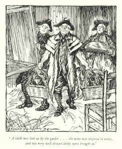 Illustration für Der Pfarrer von Wakefield von Oliver Goldsmith von Edmund Joseph Sullivan