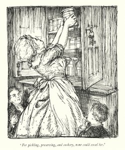 Illustration für Der Pfarrer von Wakefield von Oliver Goldsmith von Edmund Joseph Sullivan