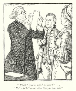 Illustration für Der Pfarrer von Wakefield von Oliver Goldsmith von Edmund Joseph Sullivan