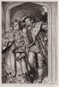 Die berühmte Geschichte des Lebens von König Heinrich VIII., Akt I, Szene 2 von Edmund Joseph Sullivan
