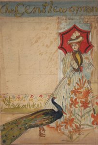 Die Dame, (recto); Unterstützt Heimindustrien (verso), um 1905 von Edmund Joseph Sullivan