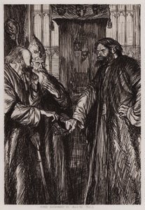 Die Tragödie von König Richard II, Akt IV, Szene 1 von Edmund Joseph Sullivan
