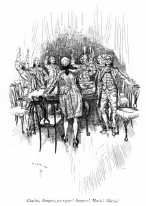 Illustration für Sheridans Die Schule der Frauen von Edmund Joseph after Sullivan