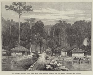 Die Andamanen-Inseln, Hope Town, mit Mount Harriet, zeigt den Pier, wo Lord Mayo erstochen wurde von Edmund Morison Wimperis