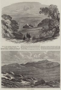 Ansichten der schottischen Highlands in der Nähe von Balmoral, das Braemar-Treffen von Edmund Morison Wimperis