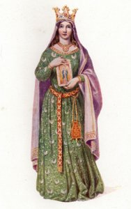 Berengaria, Königin von England, Ehefrau von König Richard I. (Farblitho) von Edmund Thomas (after) Parris