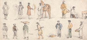 Studien von Handwerkern und Stallknechten von Edmund Thomas Parris