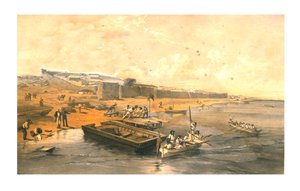 Festung von Yenikale, Blick auf das Asowsche Meer, 1855 von Edmund Walker