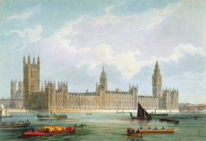 Die neuen Parlamentsgebäude, graviert von Thomas Picken, veröffentlicht von Lloyd Bros. und Co., 1852 von Edmund Walker