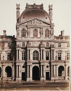 Der Pavillon Richelieu des Louvre von Edouard Denis Baldus