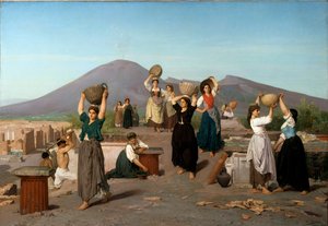 Ausgrabungsszene in Pompeji von Edouard Alexandre Sain