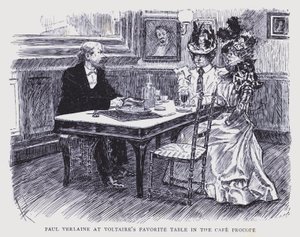 Böhmisches Paris: Paul Verlaine an Voltaires Lieblingstisch im Café Procope