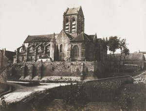 Kirche in Auvers von Édouard Baldus