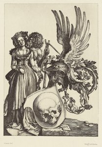 Wappen mit einem Schädel von Albrecht Dürer von Édouard Baldus