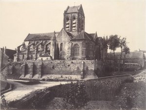 Kirche von Auvers von Édouard Baldus