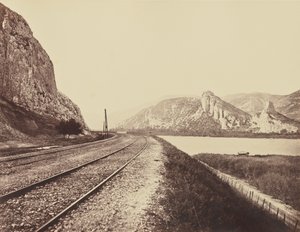 Eingang zur Donzère-Schlucht von Édouard Baldus