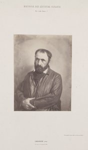 Porträt von Paul Chenavard, aus der Serie "Histoire des Artistes Vivants" von Édouard Baldus