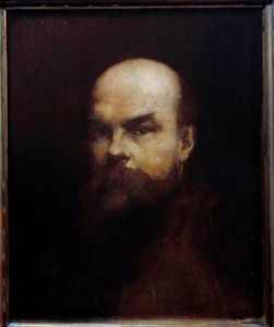 Porträt des französischen Dichters Paul Verlaine (1844-1896). Gemälde von Edouard Chantalat (19. Jahrhundert) 19. Jahrhundert Metz, Musée des Beaux-Arts