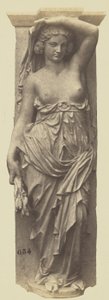 Karyatide von Victor Vilain, Dekoration des Louvre, Paris