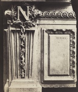 Dekoratives Element, Neues Louvre, ca. 1856 von Edouard Denis Baldus