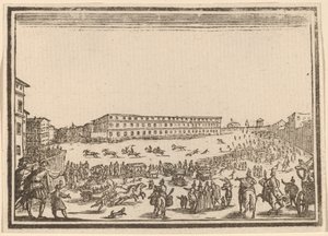 Piazza Presso alla Porta al Prato von Edouard Eckman after Jacques Callot