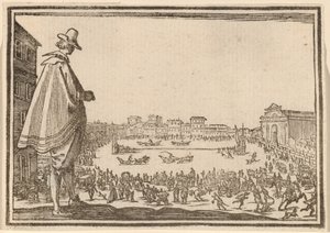 Piazza Santa Maria Novella, Florenz von Edouard Eckman after Jacques Callot