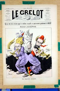 Titelblatt von „Le Grelot“, Nummer 1054, Satirisch in Farben