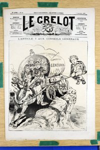 Titelblatt von „Le Grelot“, Nummer 439, Satirisch in Farben von Edouard Guillaumin Pepin