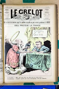 Cover von „Le Grelot“, Nummer 1478, satirisch in Farben von Edouard Guillaumin Pepin