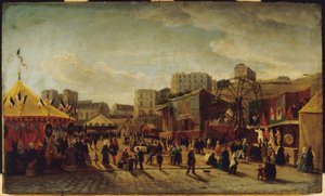Jahrmarkt, Place Saint-Pierre, Montmartre von Edouard Hubert