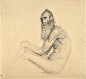 Aktstudie eines alten Mannes (Père Bainville) von Edouard Joseph Dantan
