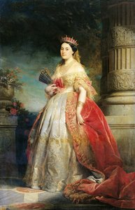 Mathilde Laetitia Wilhelmine Bonaparte (1820-1904) 1861 von Edouard Louis Dubufe