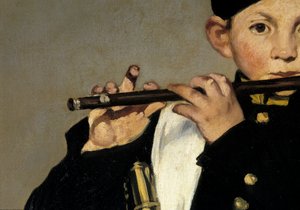 Ein Flötenspieler (Detail)