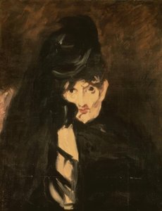Berthe Morisot mit Trauerhut und langem Schleier von Édouard Manet