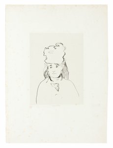 Berthe Morisot im Profil