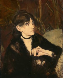 Berthe Morisot mit einem Fächer