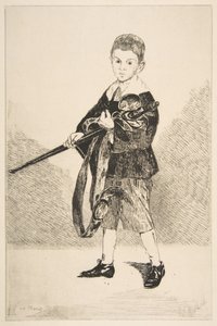 Junge mit einem Schwert, nach links gewandt, 1862