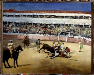 Stierkampf, Darstellung eines Stierkampfs, Gemälde von Edouard Manet von Édouard Manet