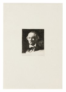 Charles Baudelaire, Frontalansicht III von Édouard Manet