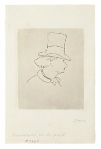 Charles Baudelaire, im Profil II