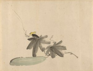 Gurke mit Blättern von Édouard Manet