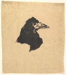 Entwurf für das Plakat und das Cover für Der Rabe von Edgar Allan Poe, 1875 von Édouard Manet