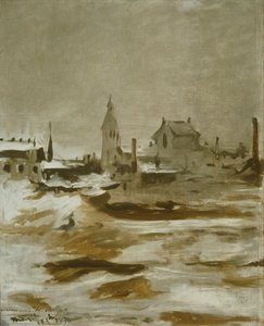 Schneeeffekt in Petit-Montrouge, 1870 von Édouard Manet