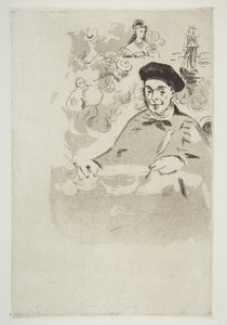 Frontispiz für eine Ausgabe von Les Ballades von Théodore de Banville, 1874 von Édouard Manet