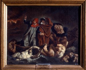 Das Boot von Dante oder Dante und Vergil in der Hölle