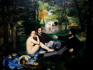 Frühstück im Grünen auch Baden dann Der quadratische Teil von Édouard Manet