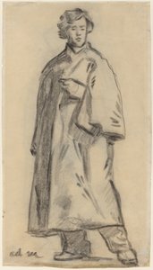 Mann mit einem Umhang [recto], 1852-1858
