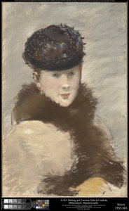 Méry Laurent mit kleinem Toque von Édouard Manet