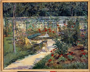 Mein Garten, die Bank von Édouard Manet