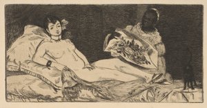 Olympia kleiner Teller, 1867 von Édouard Manet